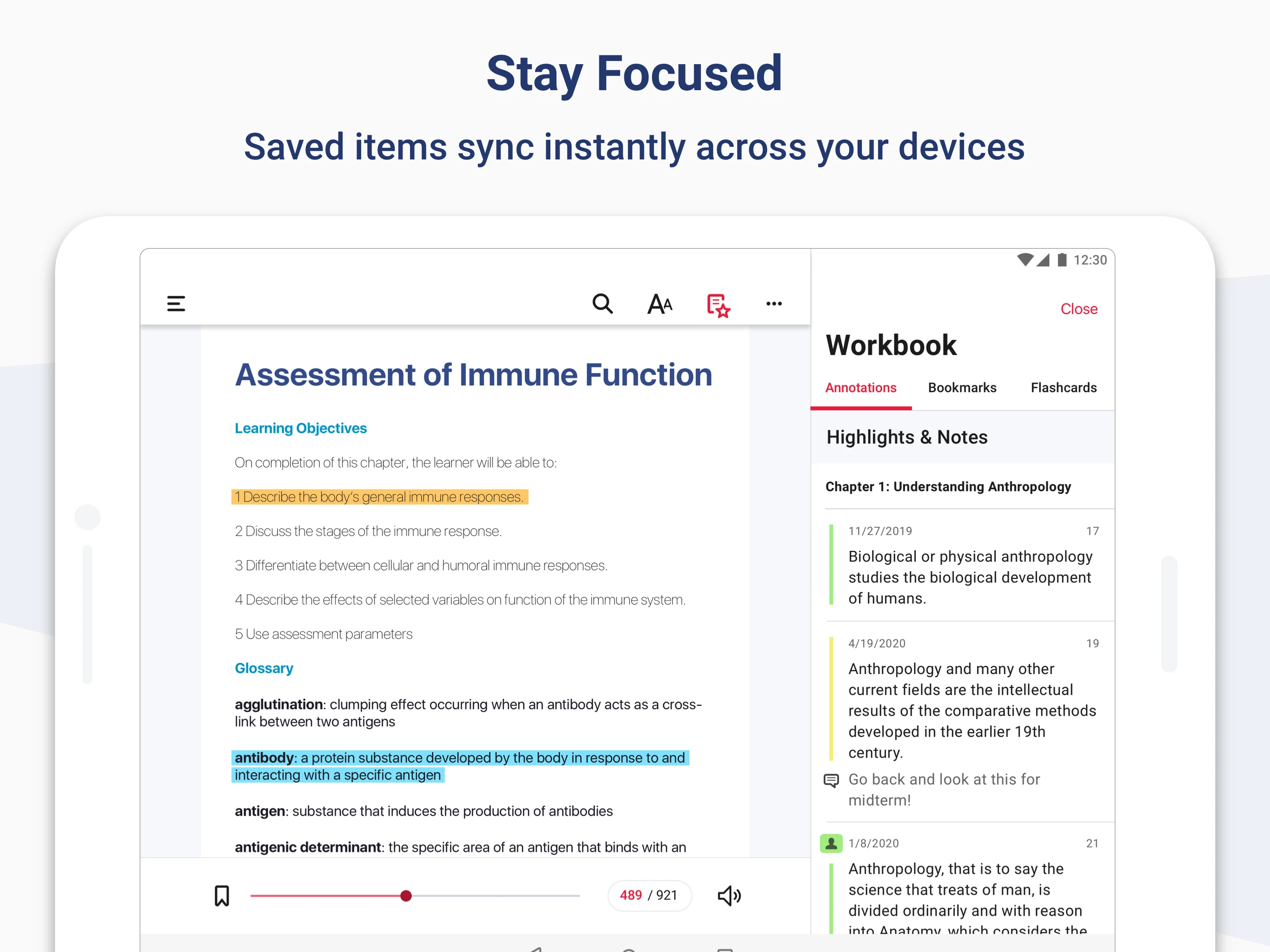 Macmillan Learning eBook screenshot