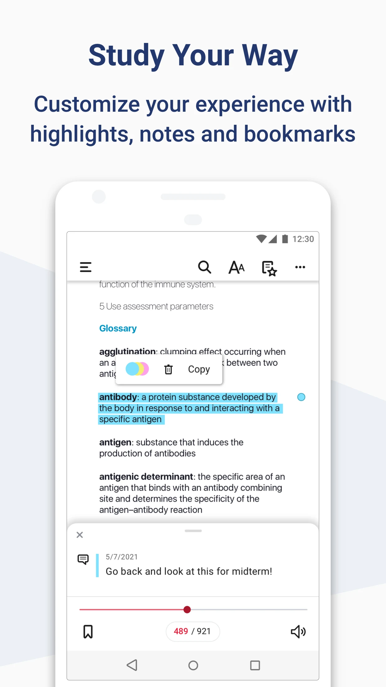 Macmillan Learning eBook screenshot