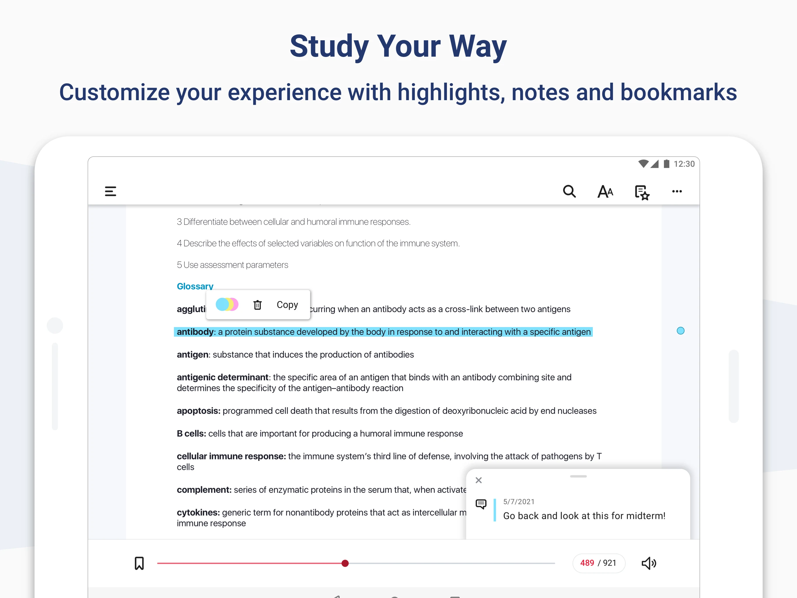 Macmillan Learning eBook screenshot